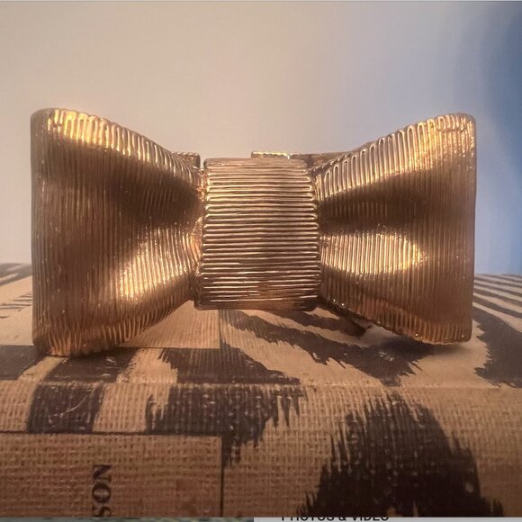 Kate Spade 'All Wrapped Up' Grosgrain Bow Cuff Bracelet - Picture 2 of 10